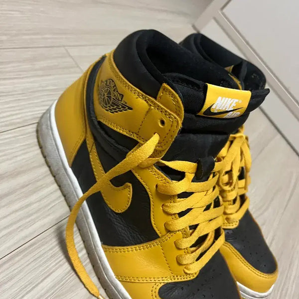 [BUNJANG] Nike Air Jordan 1 Retro High Black Yellow / 나이키 에어 조던 1 레트로 하이 블랙 옐로우