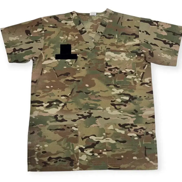 [BUNJANG] US Army OCP Shamron Mills Scrub Short Sleeve Shirt (Used) / 미육군 OCP SHAMRON MILLS 수술복 반팔셔츠(USED)