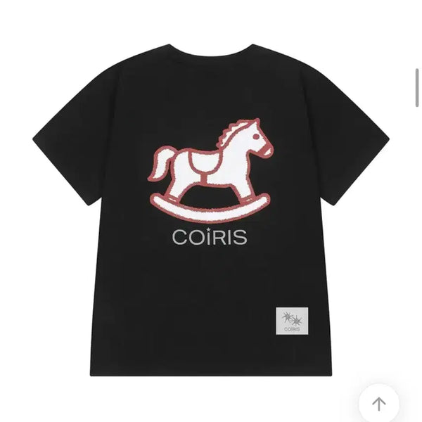 [BUNJANG] Koiris Crayon Pony Graphic T-Shirt / *코이리스* 크레용 포니 그래픽 반팔 티