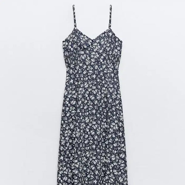 [BUNJANG] ZARA Floral Pattern Midi Dress L New / 자라 플로럴 패턴 미디원피스 L 새상품