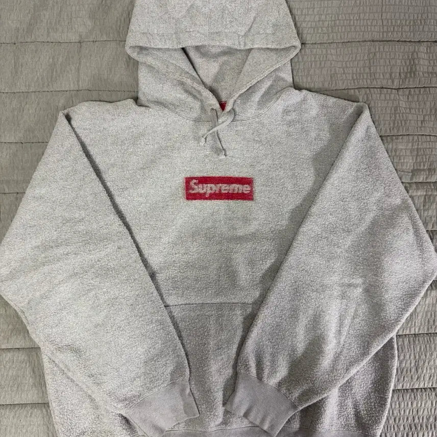 [BUNJANG] Supreme Inside Out Box Logo Hooded Sweatshirt Heather Grey L / 슈프림 인사이드 아웃 박스로고 후드 스웨트셔츠 헤더 그레이 L