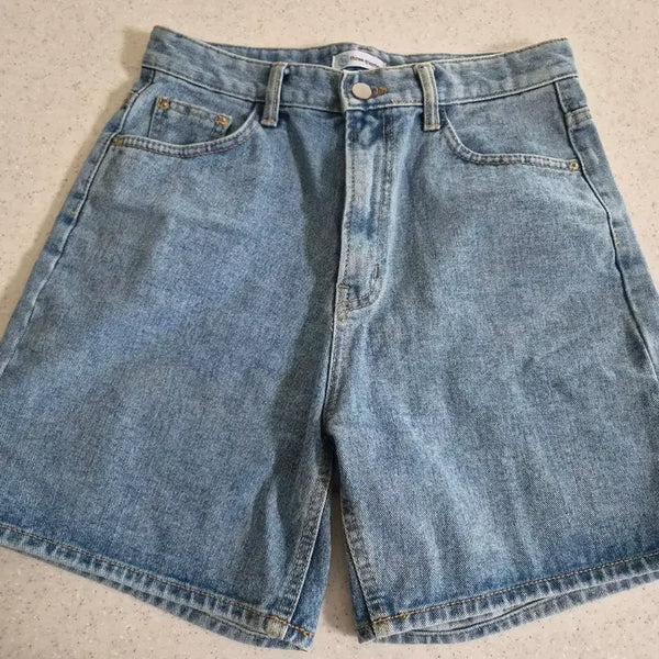 [BUNJANG] Washed Light Blue Denim Shorts / 깨끗한상품)워싱 연청 반바지(파격할인~^^)