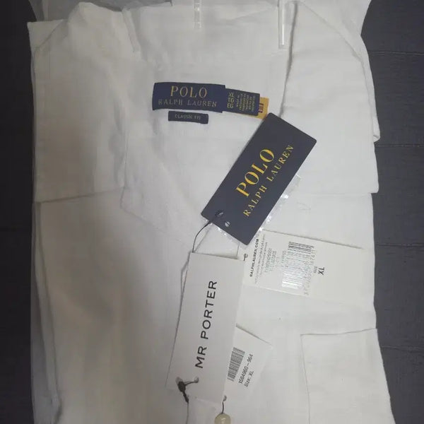 [BUNJANG] Polo Ralph Lauren Clady Linen Shirt White XL / 폴로 랄프로렌 반팔 린넨셔츠 화이트 새상품 XL