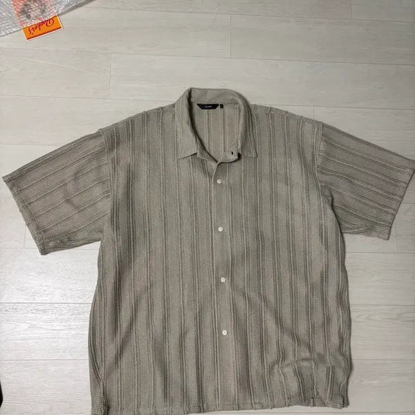 [BUNJANG] Beams Mesh Crochet Short Sleeve Shirt Sand / 빔즈 Beams 메쉬 크로셰 반팔셔츠 샌드