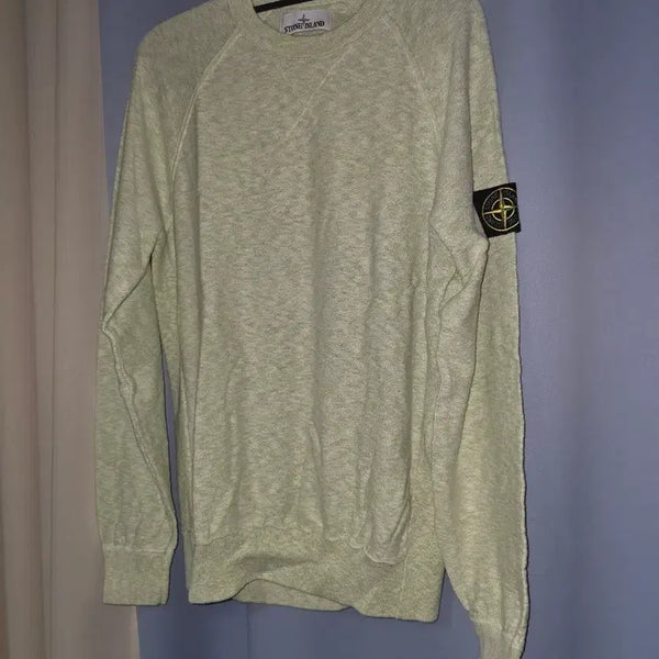 [BUNJANG] Stone Island Melon Color Knit M Size / 스톤아일랜드 멜론색상 니트 m사이즈