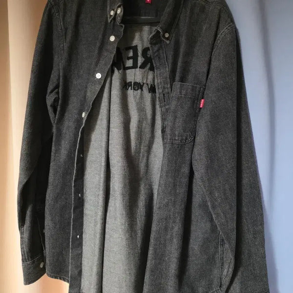 [BUNJANG] Supreme Black Denim Shirt Medium / 슈프림 블랙데님셔츠 m사이즈