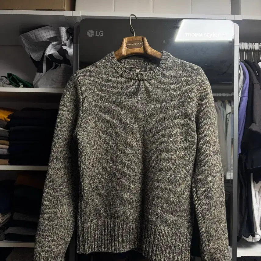 [BUNJANG] RRL Made in USA Cotton Wool Crewneck Knit Sweater S / RRL Made in USA 코튼 울 말드 크루넥 니트 S