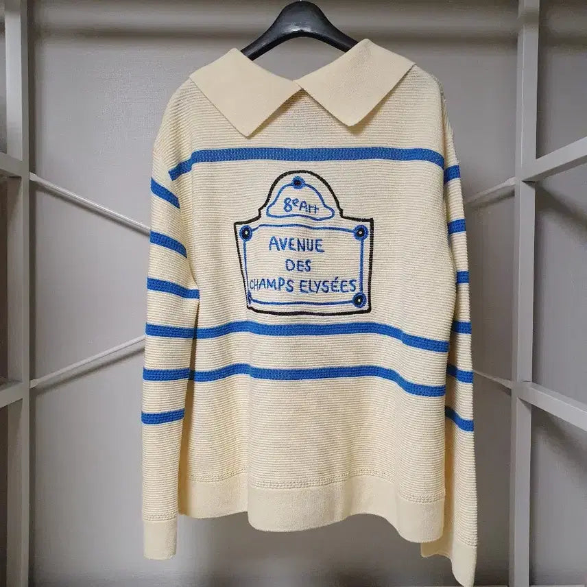 [BUNJANG] Ozcece Stripe Knit / 한섬 오즈세컨 스트라이프 니트