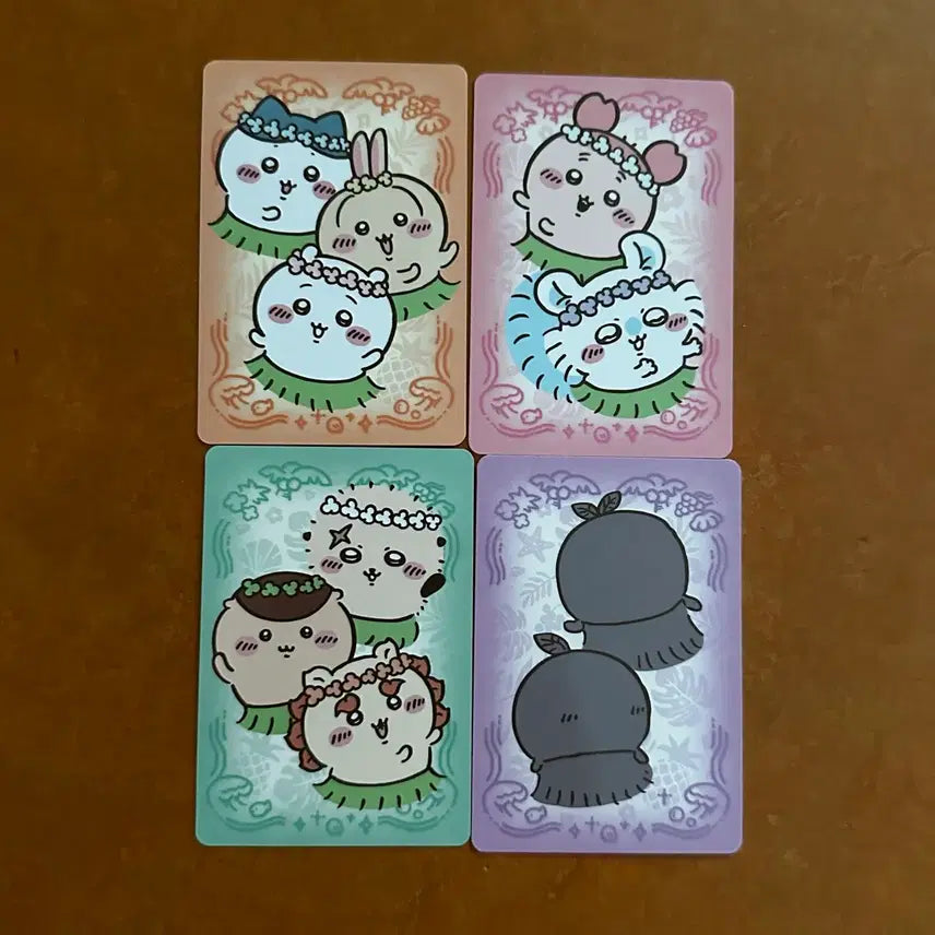 [BUNJANG] Cheekawaii "The Secret of Mermaid Island" Movie Special Card Set (4 types) / 치이카와 영화 인어섬의 비밀 특전 카드 4종