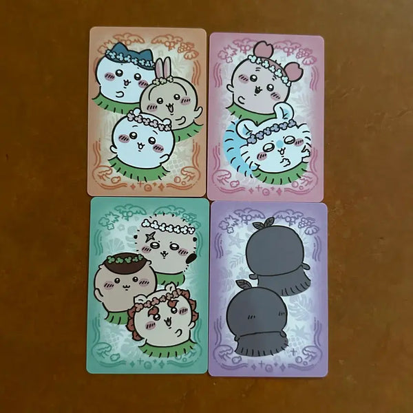 [BUNJANG] Cheekawaii "The Secret of Mermaid Island" Movie Special Card Set (4 types) / 치이카와 영화 인어섬의 비밀 특전 카드 4종