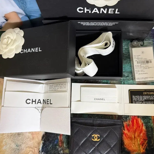 [BUNJANG] Chanel Caviar Card Holder / 백화점 정품) 샤넬 캐비어 카드지갑