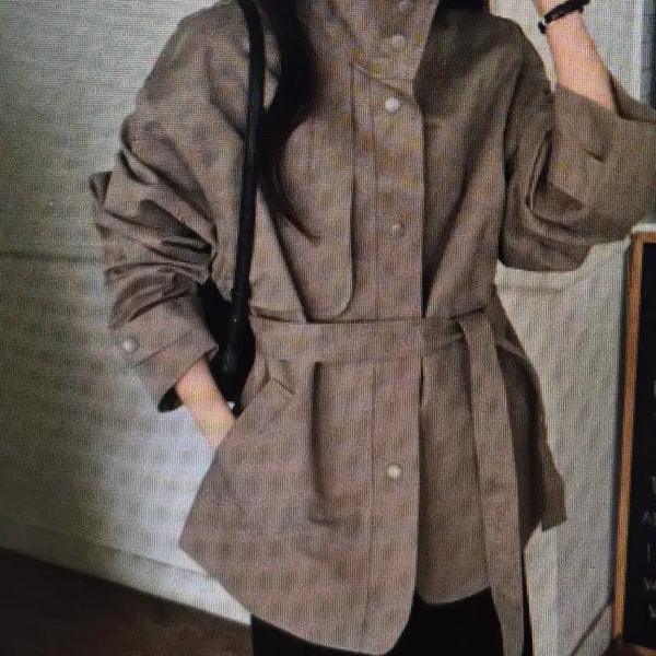 [BUNJANG] Chic Belt Jacket (2 Colors) / (해외배송)시크한 벨트 자켓 2컬러