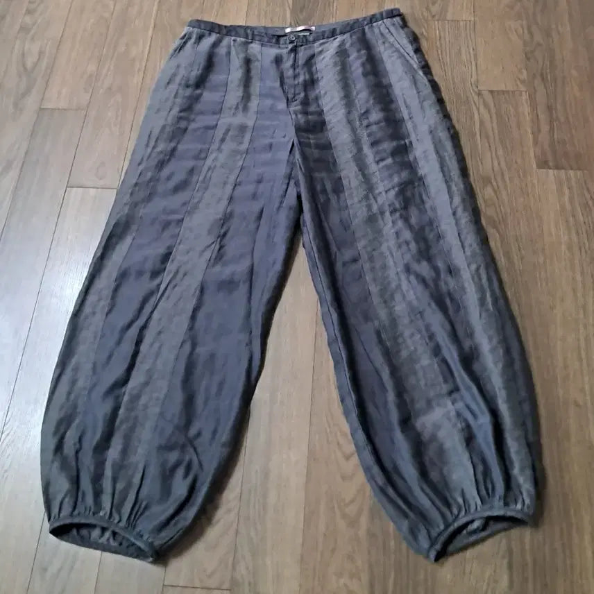 [BUNJANG] Dolsilnai Summer Stripe Linen Blend Pants / 돌실나이 여름 바지 허리 34인치