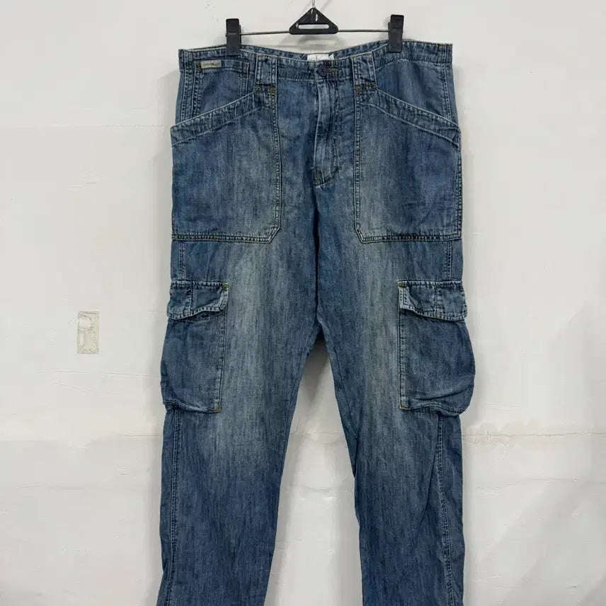 [BUNJANG] Calvin Klein Jeans Vintage Cargo Denim Pants / (33)캘빈클라인진스 빈티지 카고 데님팬츠
