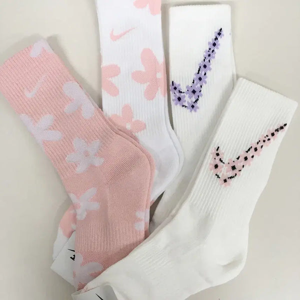 [BUNJANG] Nike Limited Edition Sports Socks Set (3 Pairs) / #4번세트 나이키 한정양말세트 두툼 이중쿠션 스포츠 장목양말 테니스 골프 러닝 헬스양말 운동양말 세트