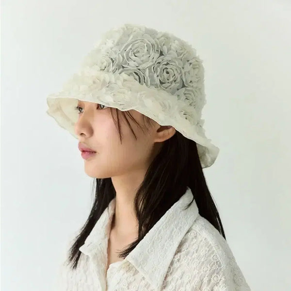 [BUNJANG] Sienne Rose Bucket Hat / 시엔느 로즈 버킷햇