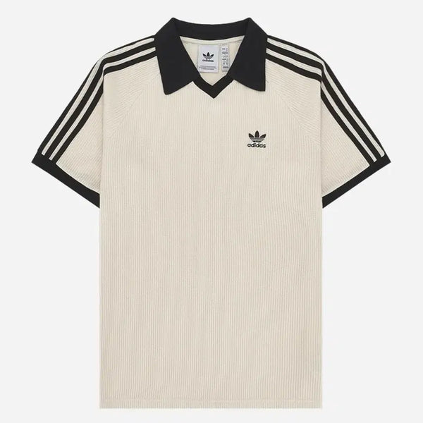 [BUNJANG] Adidas Waffle Polo T-shirt Beige / 아디다스 와플 폴로 카라티