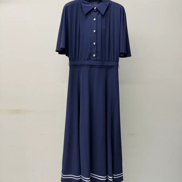 [BUNJANG] MICHAA Cape Line Pleated Dress / 미샤 케이프라인 플리츠 원피스