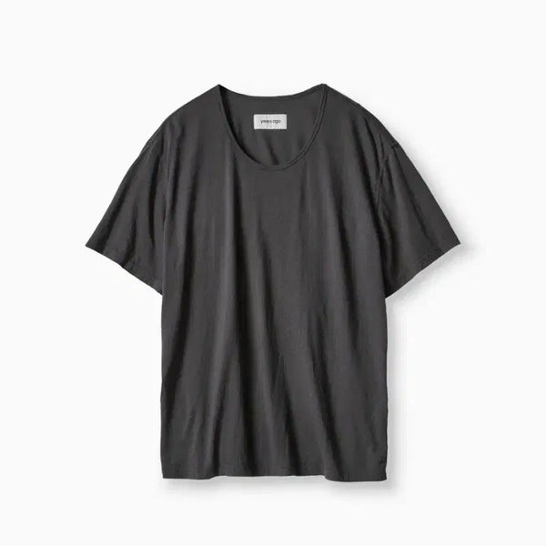 [BUNJANG] Years Ago Layered Washed Drapery U-Neck T-Shirt Charcoal / [M] 이얼즈어고 레이어드 워시드 드레이퍼리 유넥 U넥 티 차콜