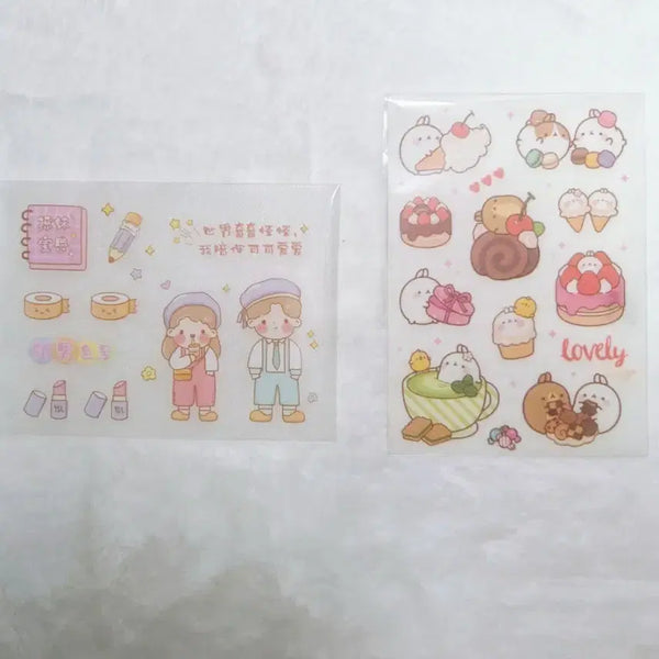 [BUNJANG] Molang Character Stickers (Bundle Set) / 몰랑이,남,여 스티커(일괄)