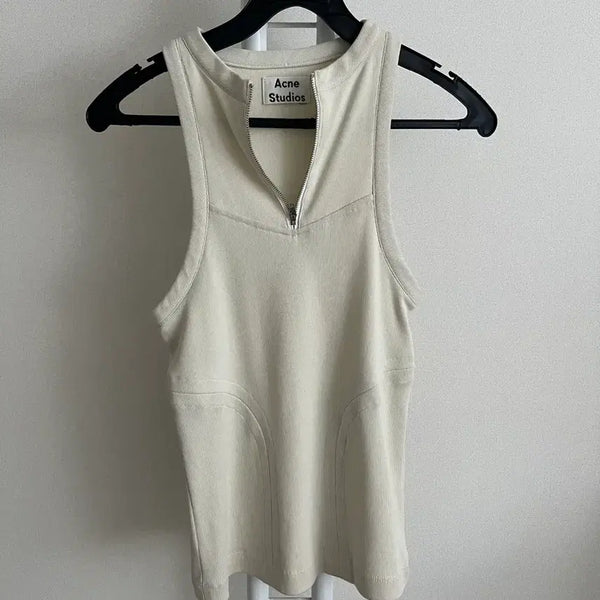 [BUNJANG] Acne Studios Sleeveless Top Ivory M / 아크네 슬리브리스탑