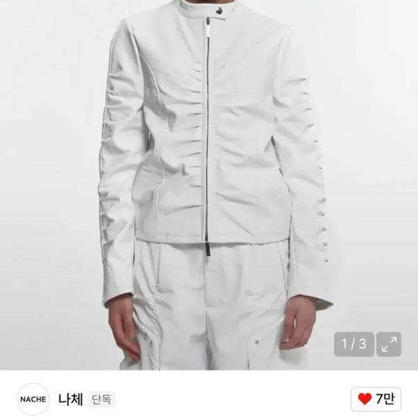 [BUNJANG] NACHE Leather Jacket FREE / 나체 레더 자켓