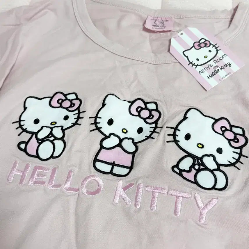 [BUNJANG] Sanrio Hello Kitty Pink Short-Sleeve Pajama T-Shirt (M) / 돈키호테 헬로키티 핑크 반팔 티셔츠 잠옷