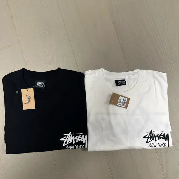 [BUNJANG] Stussy New York T-Shirt (Black/White, M) / 스투시 뉴욕 블랙, 화이트 m 새상품