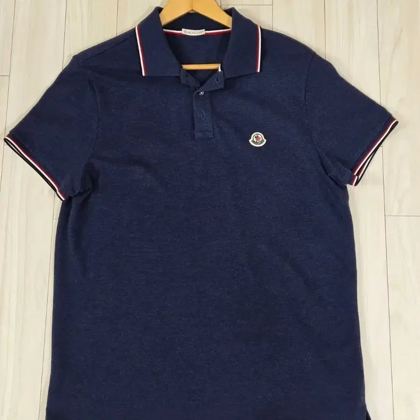 [BUNJANG] Moncler Short Sleeve Polo Shirt / 몽클레어 반팔 폴로 셔츠