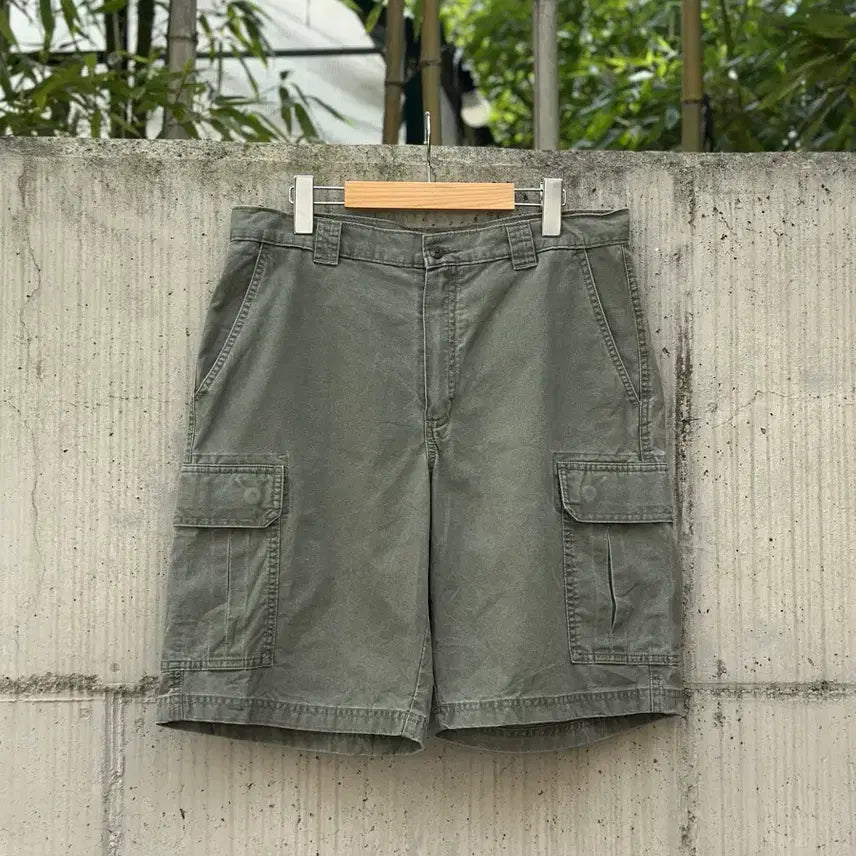 [BUNJANG] L.L.Bean Cotton Washed Military Cargo Shorts / [33] 엘엘빈 코튼 워시드 밀리터리 카고 쇼츠
