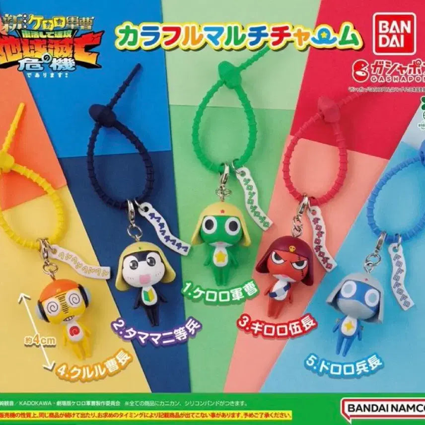 [BUNJANG] Keroro Gunsou Keyring Gacha Tamama, Giroro, Kururu / 케로로 키링 가챠 타마마 기로로 쿠루루
