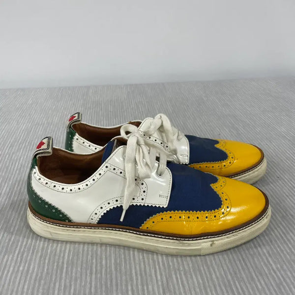 [BUNJANG] DSQUARED2 Canvas Brogue Mix Sneakers Size 42.5 / 1087) 디스퀘어드2 캔버스 브로그 믹스 스니커즈 42.5