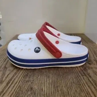 [BUNJANG] Crocs Crocband White Blue Sandals / [미개봉/새상품]크록스 크록밴드 화이트블루