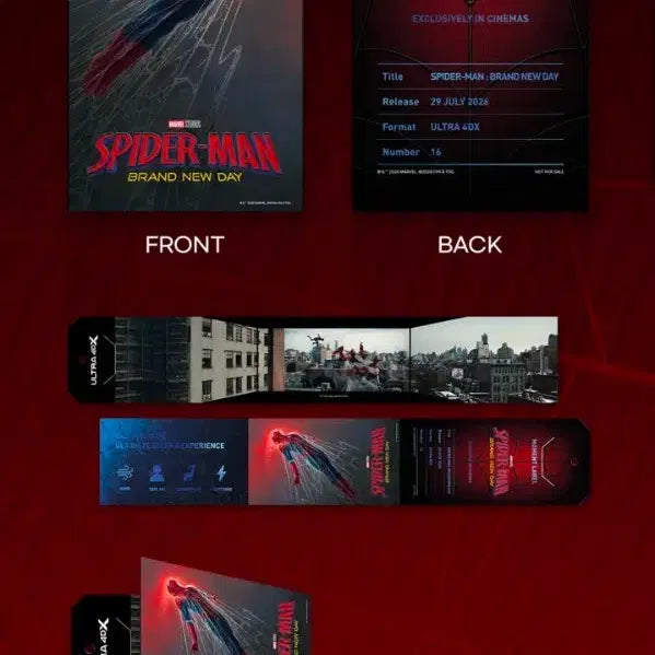 [BUNJANG] Spider-Man Brand New Day Ultra 4DX Moment Label / 스파이더맨 브랜드 뉴 데이 울트라 4DX 모먼트 라벨