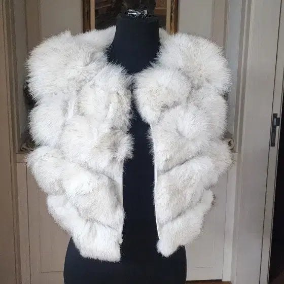 [BUNJANG] Saga Fox Fur Bolero Vest / 사가  폭스 퍼 베스트