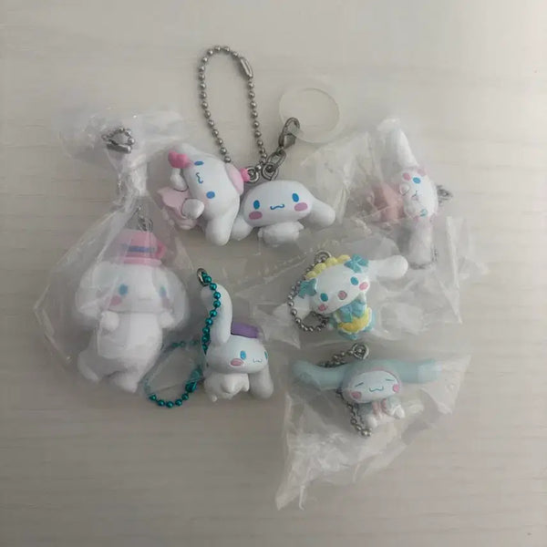 [BUNJANG] Sanrio Cinnamoroll Gachapon Charm Bundle Set / 일괄) 시나모롤 가챠 키링 메지루시 | 산리오