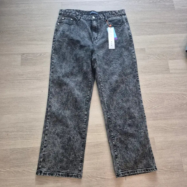[BUNJANG] Dark Blue Washed Denim Pants Size 36 / 진청 워싱 데님 팬츠사이즈36.미사용