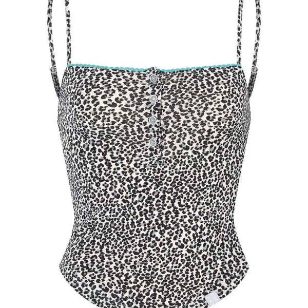 [BUNJANG] Please No Follow Riri Leopard Top / 플리즈노팔로우 리리 레오파드 탑 riri leopard top