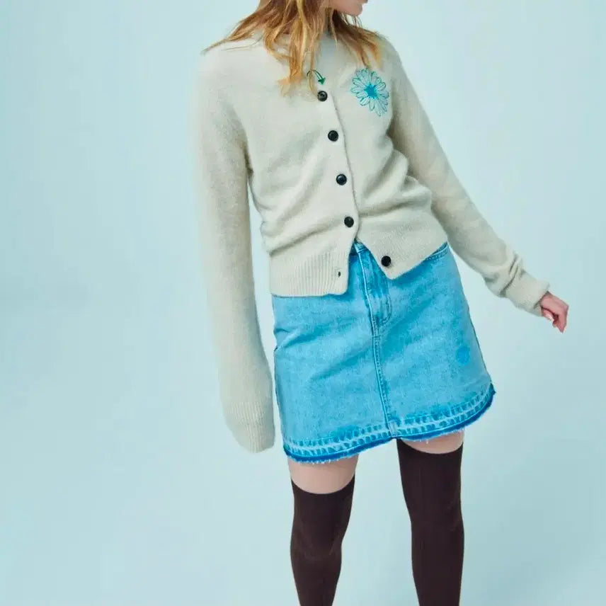 [BUNJANG] Mardi Mercredi Denim Skirt / 마르디 데님 스커트