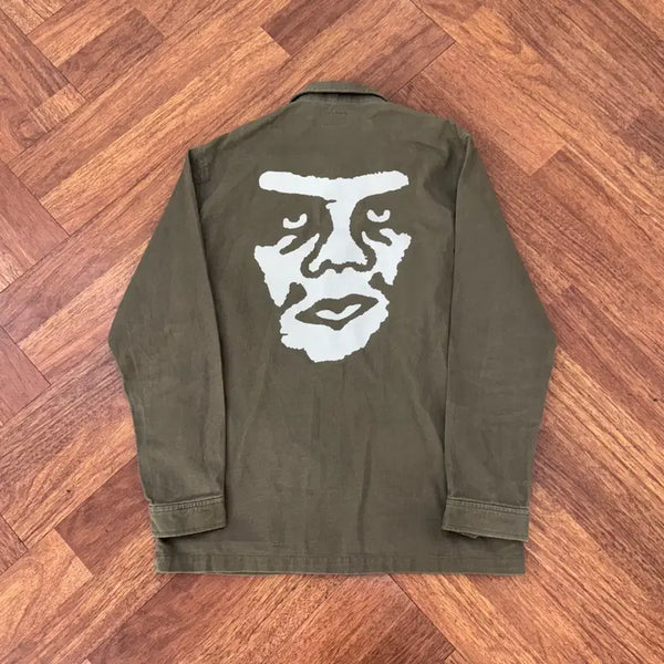 [BUNJANG] L OBEY Big Logo Field Jacket / L OBEY 오베이 빅로고 필드 자켓