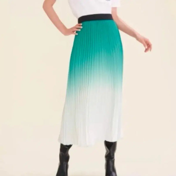 [BUNJANG] Maje Pleated Long Skirt Size 1 (Purple) / 마쥬 플리츠 롱 스커트 1사이즈(퍼플색)