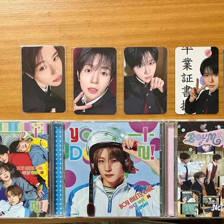 [BUNJANG] NCT WISH Yo! is Dancing Bomitgirl Group Yushi Individual Album Unsealed + Photocard Bundle Set / 요이동 보밋걸 단체 유우시 개인반 개봉앨범 + 시온 료 재희 포카 일괄(반택포)