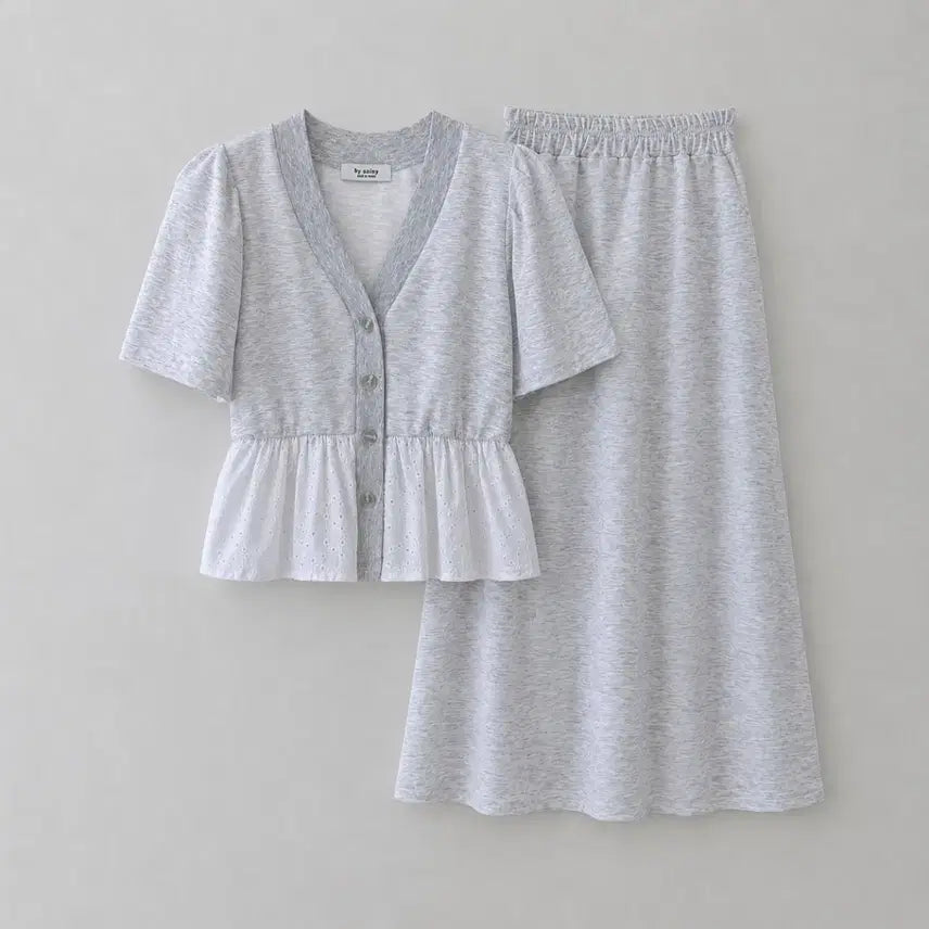 [BUNJANG] Bicini Custom Cut-out Two-Piece Set / [새상품] 바이씨니 제작 꾸안 펀칭 투피스 세트