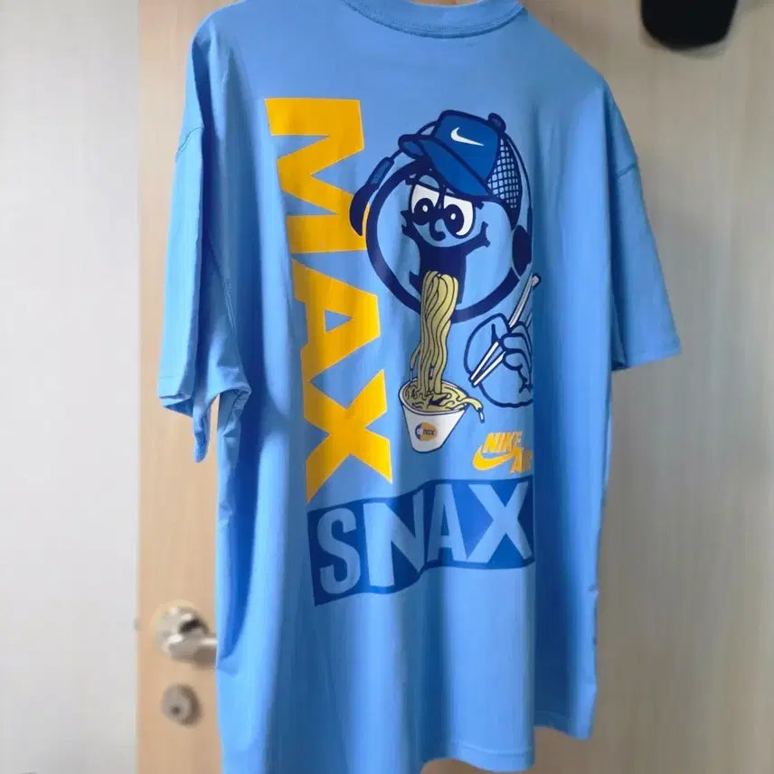 [BUNJANG] Nike Max Snack Short Sleeve T-Shirt Blue / 나이키 맥스 스낵 반팔 티셔츠 블루