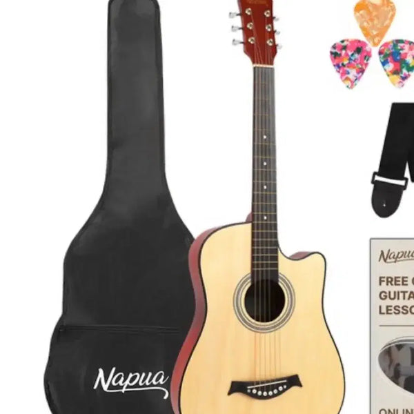[BUNJANG] Acoustic Guitar with Case and Picks / 통기타(케이스랑 피크도 넣어드림)