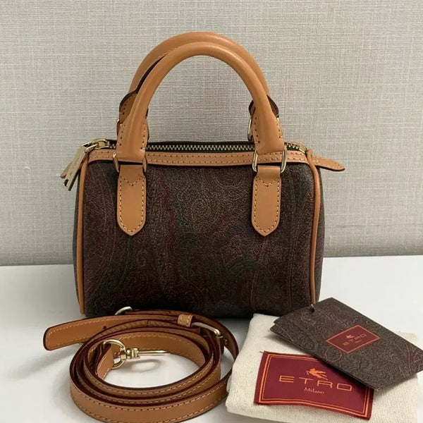 [BUNJANG] ETRO Mini Boston Bag - Paisley Nano Speedy Size / 정품 ETRO 가방/ 미니 토드&크로스백(나노스피디사이즈)