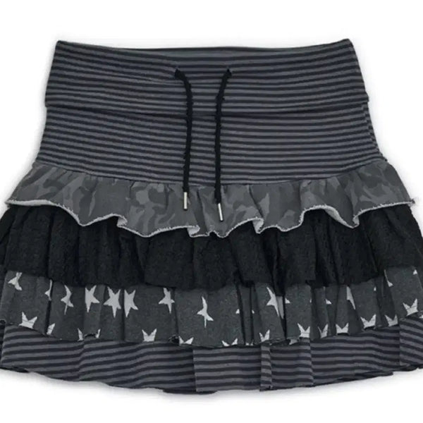 [BUNJANG] Hug Your Skin Tiered Layered Mini Skirt / 허그유어스킨 캉캉 레이어드 스커트