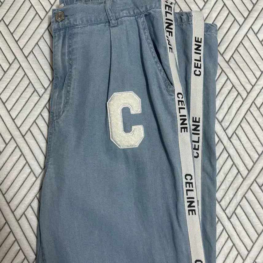[BUNJANG] Celine C-Logo Tencel Pants / 셀린느 C로고 텐셀팬츠 L
