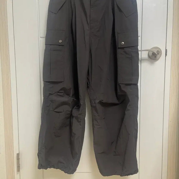 [BUNJANG] Wooyoungmi Grey 3D Taffeta Cargo Pants Size 50 / 우영미 그레이 3D 태피터 카고 팬츠 50사이즈