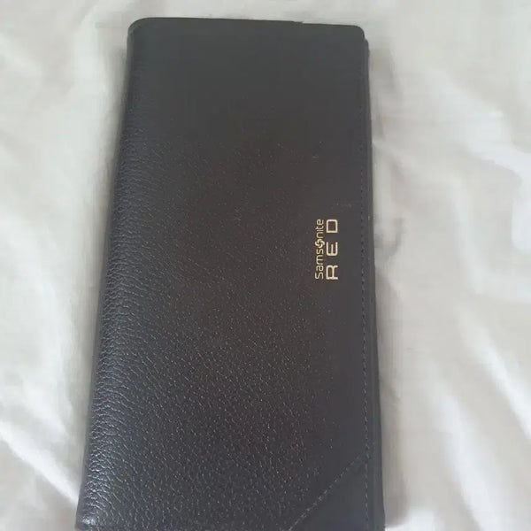 [BUNJANG] Samsonite Red Genuine Leather Bi-fold Wallet / 샘소나이트 정품100% 지갑